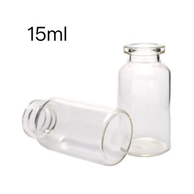25 ml-es cső alakú injekciós üvegfiola