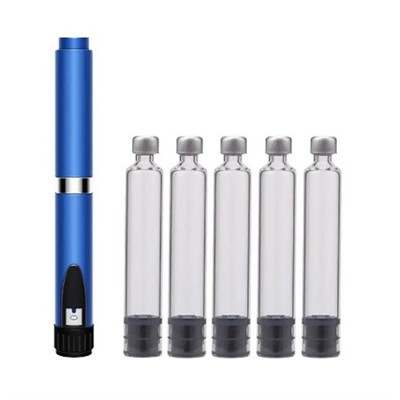 3 ml-es cukorbeteg átlátszó üvegpatron